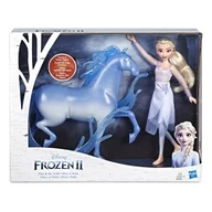 Lalki dla dziewczynek - Hasbro Lalka Kraina Lodu 2 Elsa i Nokk 2pak - miniaturka - grafika 1