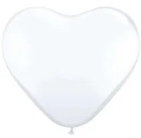 Globos Balony 10", serca, GLOBOS, pastel białe, 100 szt 091M - Balony i akcesoria - miniaturka - grafika 4