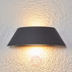 LAMPENWELT.COM Glen, trapezowaty kinkiet zewnętrzny LED, IP65 - Lampy ogrodowe - miniaturka - grafika 3