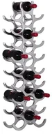 Pozostałe akcesoria barmańskie - Wohnling regał na wino wzornictwo aluminium srebrne uchwyty na butelki butelki przechowywanie WL1.253 - miniaturka - grafika 1