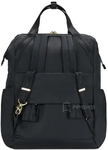 Pacsafe Citysafe CX, plecak dzienny, torba z uchwytami, plecak z zabezpieczeniem przed kradzieżą, czarny/czarny - Plecaki - miniaturka - grafika 6