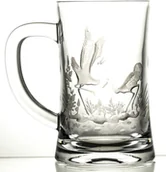 Kryształy - Crystaljulia Kufel grawerowany do piwa żurawie kryształowy 05954) 05954 - miniaturka - grafika 1