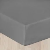Prześcieradła - Darymex Prześcieradło z satyny bawełnianej stalowe 160x200 dx-160-prs-011 - miniaturka - grafika 1