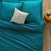 Pościel - Atmosphera Poszwa na kołdrę 140 x 200 cm bawełna morska 178577Q - miniaturka - grafika 1