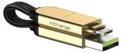 Kable USB - Rolling Square Kabel inCharge X 6v1 USB USB-C Micro USB Lightning RS-X03R) Czarny/Beżowy - miniaturka - grafika 1