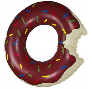 Koło Dmuchane Donut 120CM Brązowe - Zabawki do kąpieli - miniaturka - grafika 3