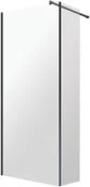 Ścianki i drzwi prysznicowe - Omnires MA1130 BL TR Marina kabina walk-in ścianka boczna 110x30cm czarny/transp czarny &amp transparentny - miniaturka - grafika 1
