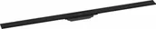 Odpływy liniowe - HANSGROHE 56047670 RainDrain Flex Element zewnętrzny odpływu 120 cm z możliwości$15 przycięcia i do montażu w podłodze czarny matowy - miniaturka - grafika 1