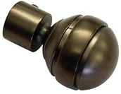 Karnisze - Gardinia 31377 główka/kula końcówka do karniszy, seria Chicago, średnica 20 MM, brąz 31377 - miniaturka - grafika 1