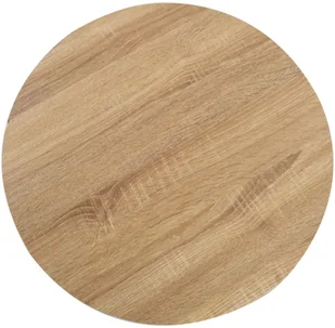 vidaXL Stolik bistro, jasnobrązowy, 60 cm, MDF - Stoły - miniaturka - grafika 2