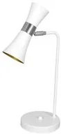 Lampy stojące - Luminex Bowi 1368 lampa stołowa lampka 1x8W GU10 biały złoty - miniaturka - grafika 1