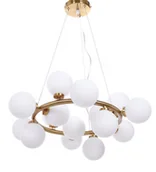 Lampy sufitowe - Lumina Deco Deco NOWOCZESNA LAMPA WISZĄCA MOSIĘŻNA MARSIADA W15 LDP 6033-15 (MD) - miniaturka - grafika 1