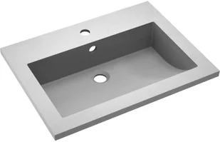 vidaXL Lumarko Granitowa umywalka, 600 x 450 x 120 mm, szara 142963 - Umywalki - miniaturka - grafika 2