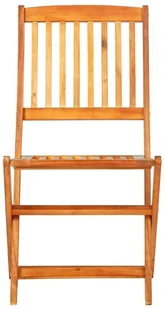 vidaXL 7-cz zestaw składanych mebli ogrodowych lite drewno akacjowe 3058156 - Meble ogrodowe - miniaturka - grafika 5