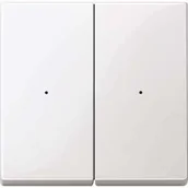 Wyłączniki światła i elektryczne - Merten Ślizgacze zapewnia przycisk Module (2-krotnie, system M, biel polarna połyskująca, meg5220 0319 - miniaturka - grafika 1