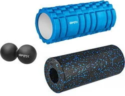 Gymtek Zestaw do masażu: piłka + 2x roller, wałek Gymtek - Akcesoria do masażu - miniaturka - grafika 2