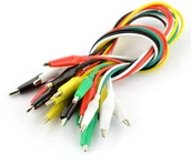 Podzespoły elektroniczne - Velleman Przewody krokodylkowe CM11N - 50cm kolorowe 10szt. VEL-13890 - miniaturka - grafika 1