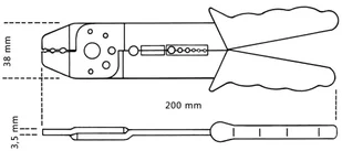 Beta Tools Szczypce zaciskowe do konektorów 1602, stalowe, 016020001 - Kombinerki i obcęgi - miniaturka - grafika 2
