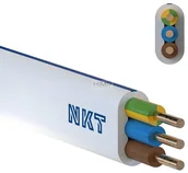 Przewody elektryczne - Conotech instalacyjny YDYp 3x1,5 750V INSTAL PLUS NKT biały G-006469 - miniaturka - grafika 1