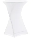 Pokrowce na meble - AJ Pokrowiec na stół Clara/Nina stretch biały 152579 - miniaturka - grafika 1