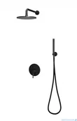 Baterie podtynkowe - Omnires Y podtynkowy zestaw prysznicowy czarny mat SYSY18BL | - miniaturka - grafika 1