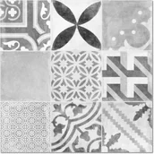 Płytki ceramiczne - Geotiles Vintage Negro 60x60 - miniaturka - grafika 1