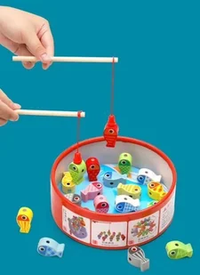 Bakalu Wędkarstwo rybki do łowienia z magnesami delfin KZ0654 - Klocki - miniaturka - grafika 8