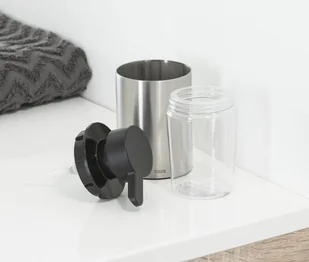 Tiger Colar Dozownik na mydło w płynie stojący stal szczotkowana 13135.3.09.46 - Wieszaki łazienkowe - miniaturka - grafika 2