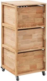 vidaXL vidaXL Szafka łazienkowa, 41x41x91 cm, lite drewno orzecha włoskiego - Szafki łazienkowe - miniaturka - grafika 4