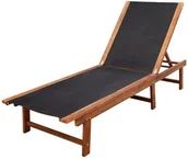 Leżaki ogrodowe - vidaXL vidaXL Leżak z drewna akacjowego - miniaturka - grafika 1