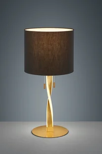 Trio Leuchten Lampa stojąca Nandor, czarny/złoty, sznurek - Lampy stojące - miniaturka - grafika 2