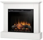 Kominki elektryczne - Warmtec Kominek elektryczny Warmtec Jukon wkład Dimplex 28" XHD Optiflame biały mat JUKON-28-W01 - miniaturka - grafika 1