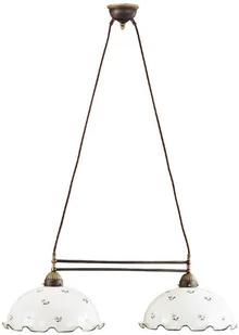 Kolarz 731.82.26 - Żyrandol na lince NONNA 2xE27/75W/230V zielony - Lampy sufitowe Kolarz 731.82.26 - Żyrandol na lince NONNA 2xE27/75W/230V zielony - Lampy sufitowe - miniaturka - grafika 1