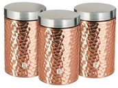 Pojemniki kuchenne - Berlinger Haus 3-częściowy komplet pojemników na żywność Primal Rosegold Metallic Line - miniaturka - grafika 1