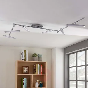 Lampenwelt com 6-punktowa lampa sufitowa LED Pilou, ściemniana - Lampy sufitowe - miniaturka - grafika 2