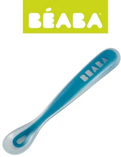 Beaba Łyżeczka silikonowa do pierwszych posiłków, BLUE - Sztućce dla dzieci - miniaturka - grafika 3