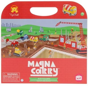 Plan Toys Układanka magnetyczna motyw Budowa - Zabawki kreatywne - miniaturka - grafika 2