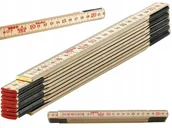 Poziomice, łaty, miary - Sola H2/10 Miara Składana Drewniana 2m Dwustronna - miniaturka - grafika 1