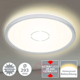 Briloner Lampa sufitowa LED Free 29 cm, srebrna - Lampy sufitowe - miniaturka - grafika 4