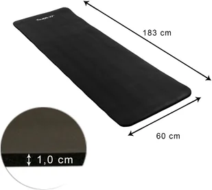 MOVIT LIMONKOWA MATA PIANKOWA 183x60x1,0cm DO ĆWICZEŃ GIMNASTYKI FITNESS JOGI 20040614 - Maty do jogi - miniaturka - grafika 5