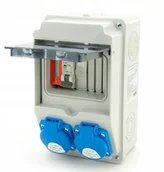 Bezpieczniki elektryczne - Rozdzielnica Rozdzielnia Ogrodowa 2x230V Licznik - miniaturka - grafika 1