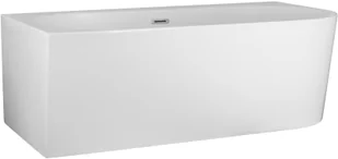 Corsan Wanna narożna Intero lewa 170 cm z szeroką krawędzią i wykończeniem czarnym 649254 - Wanny - miniaturka - grafika 4