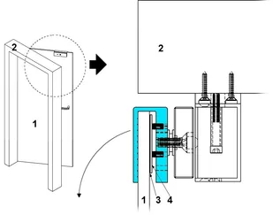 ATLO UCHWYT TYPU U ATLO-BML-272 ATLO-BML-272 - Akcesoria do domofonów i wideodomofonów - miniaturka - grafika 4