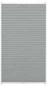 Żaluzje - Gardinia Easyfix 31394 żaluzja plisowana z 2 przesuwanymi szynami, 90 cm x 130 cm, kolor: szary (schiefer) 31394 - miniaturka - grafika 1