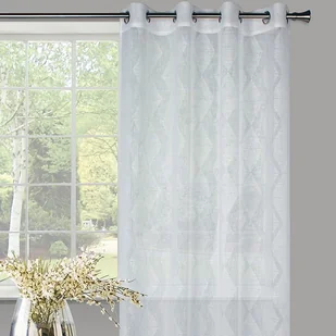 Firana Karo 140 x 245 cm off white GF-KAROK-140/245OW - Firany - miniaturka - grafika 2