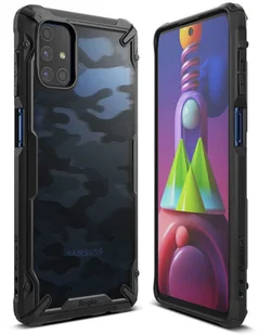 RINGKE Etui na telefon Fusion X do Samsung Galaxy M51 Camo Black 8886X1 - Etui i futerały do telefonów - miniaturka - grafika 2