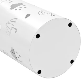 vidaXL Stojak na parasole, wzór w parasole, stalowy, biały - Wieszaki i stojaki - miniaturka - grafika 3