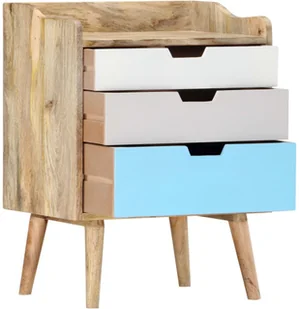 vidaXL Szafka nocna, 47 x 35 x 63 cm, lite drewno mango - Szafki nocne - miniaturka - grafika 4