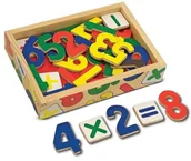 Zabawki kreatywne - Melissa & Doug 10449  37 drewno liczb i znaków magnesów FBA_10449 - miniaturka - grafika 1