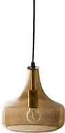 Lampy sufitowe - Bloomingville Lampa wisząca 23 cm brązowa szklana 68704760 - miniaturka - grafika 1
